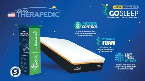 Camas Therapedic Go Sleep Bed in Box - Imagen 9