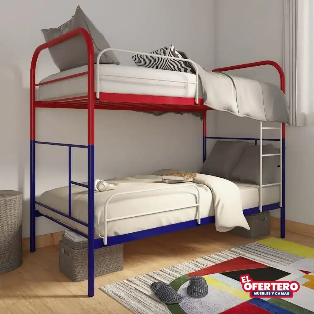 Combo Litera Kids Infantil Imperial + colchones + Almohadas