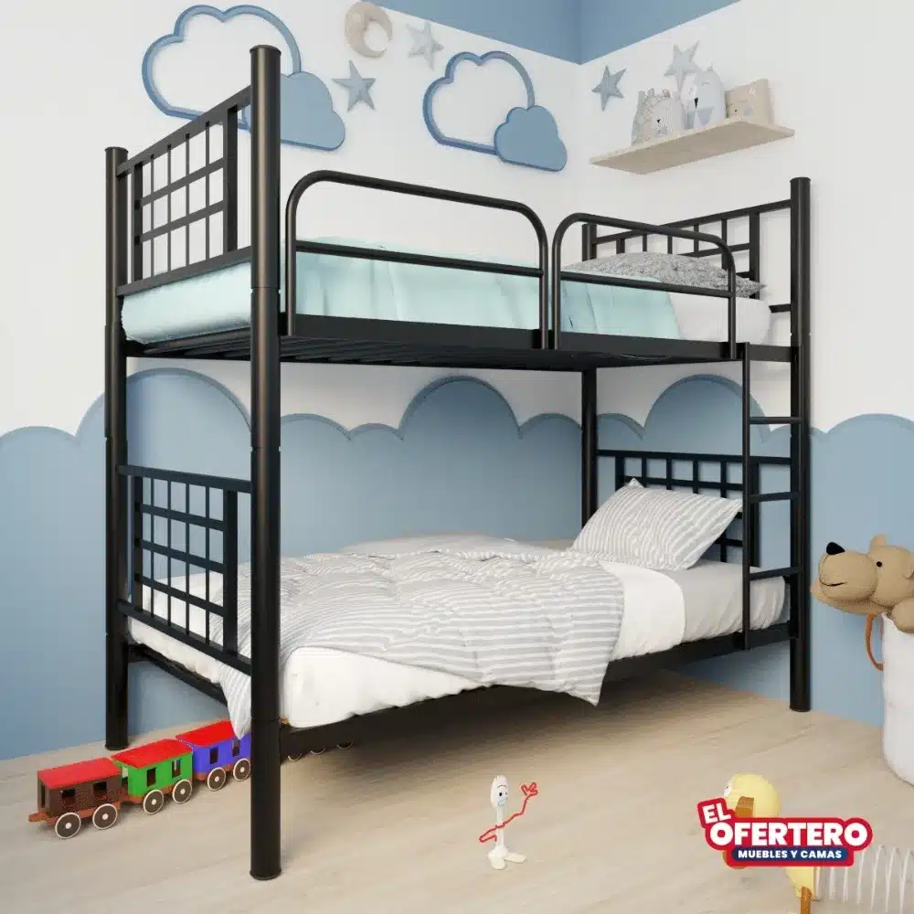 Combo Litera Bogotá Imperial + Colchones + Almohadas