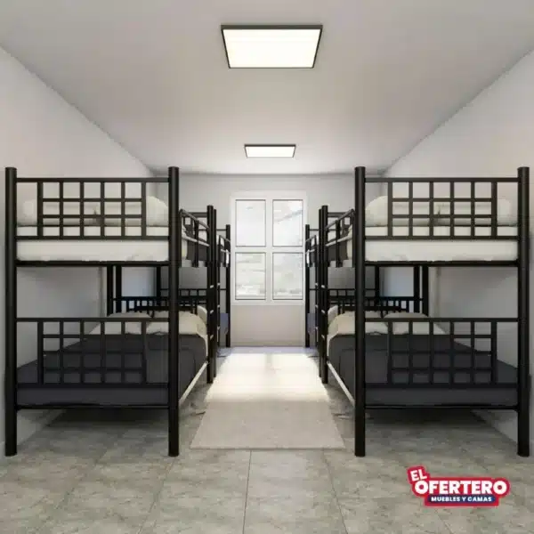 Combo Litera Bogotá Imperial + Colchones + Almohadas - Imagen 5
