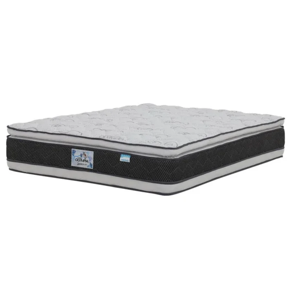 Camas y Colchones  Olympia Renova Comfort, el set incluye Colchón + Base + Cabecera y Almohadas Gratis - COMBO - Imagen 6