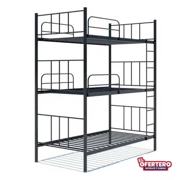 Combo Litera Loft Imperial, Colchones + Almohadas - Imagen 3