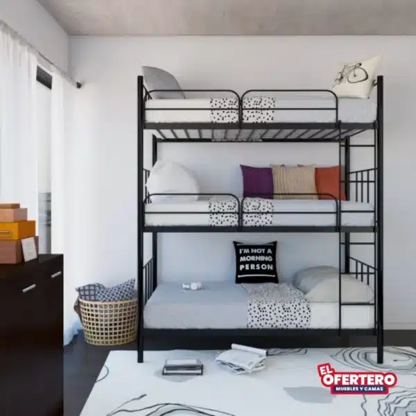 Combo Litera Loft Imperial, Colchones + Almohadas - Imagen 2