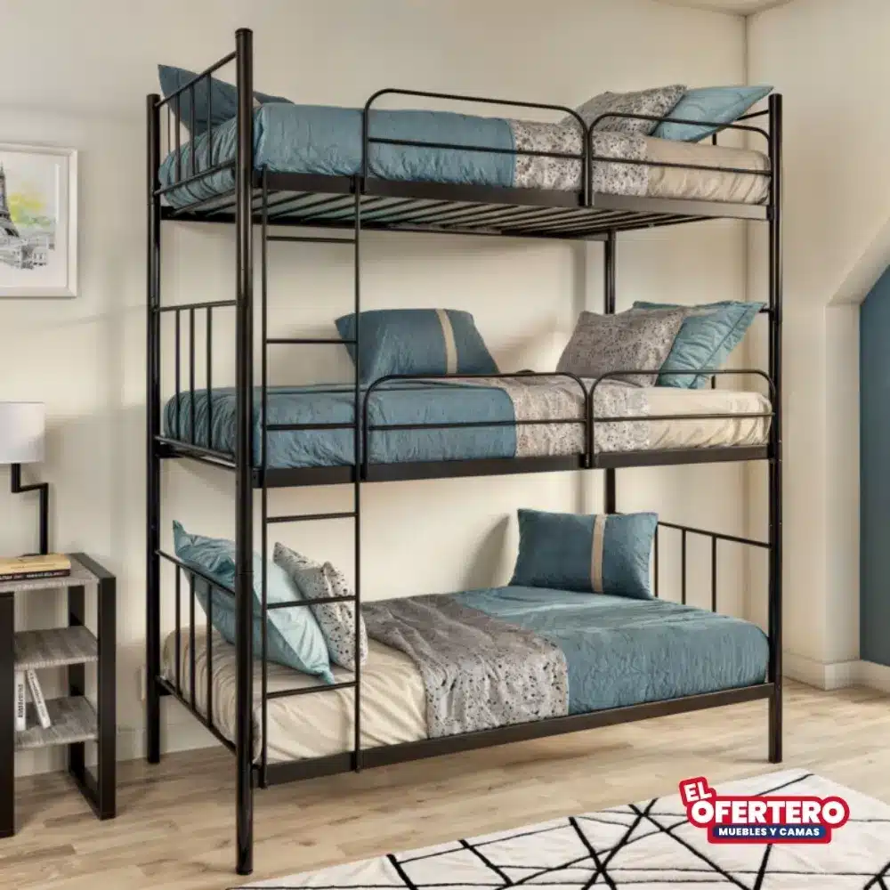 Combo Litera Loft Imperial, Colchones + Almohadas