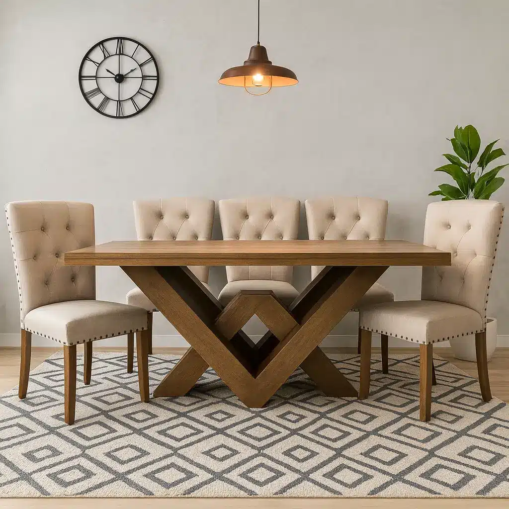 Comedor Madrid Pura Madera 8 Sillas