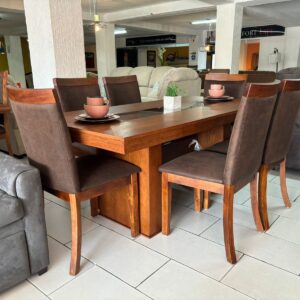 Comedor Ducaty Pura Madera 6 Sillas