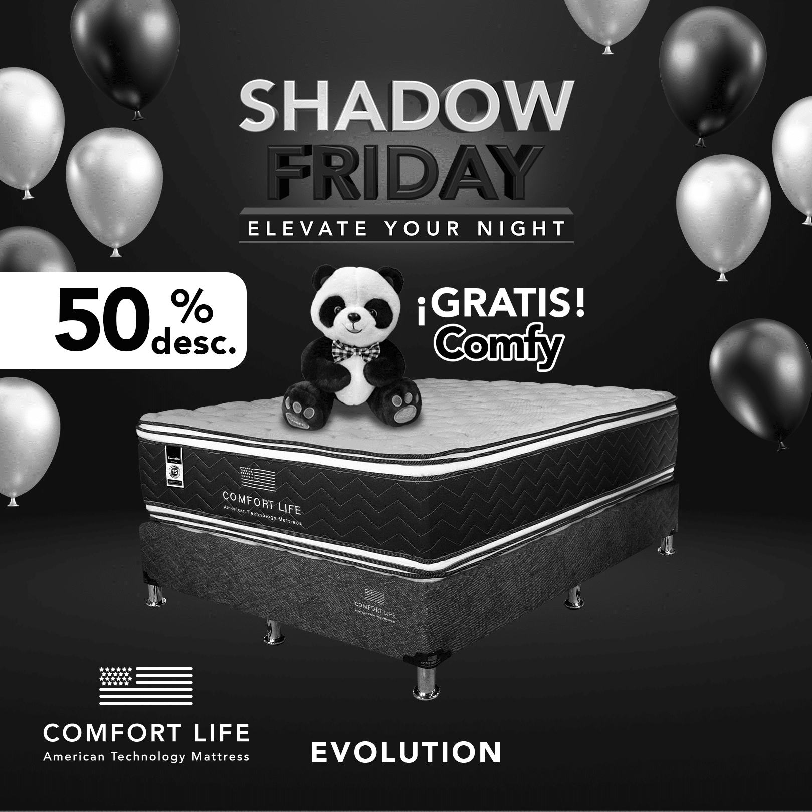 Sistemas de Descanso Comfort Life Evolution Shadow