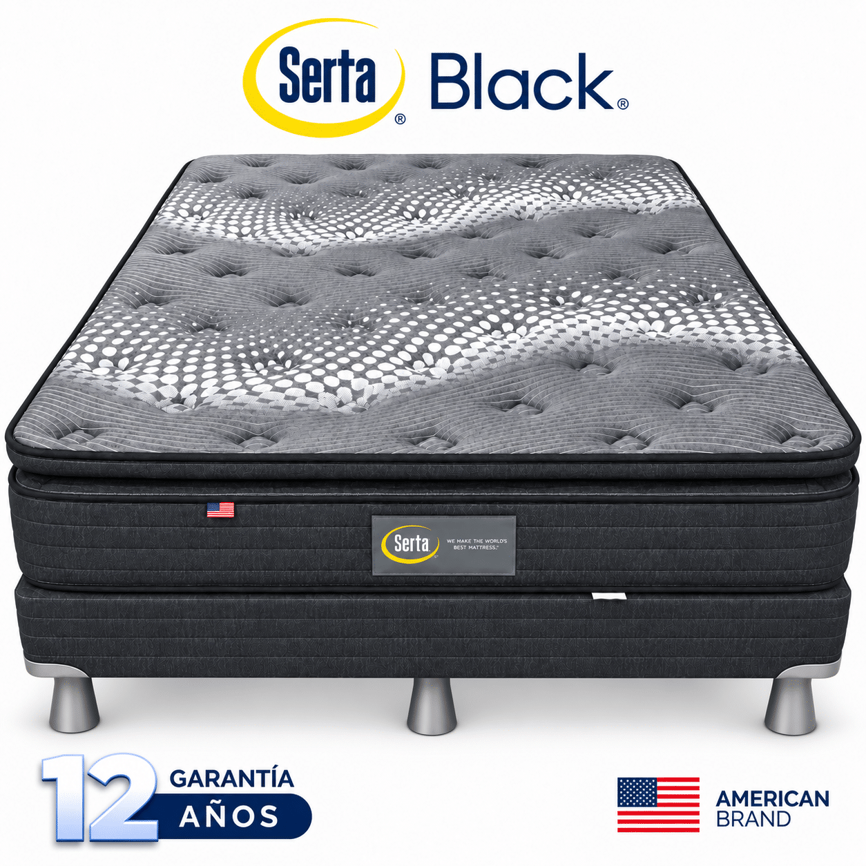 Camas Serta Black