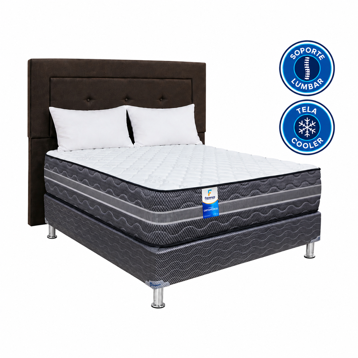 Combo Facenco Spa Ortopedica Set+Cabecera+Almohadas